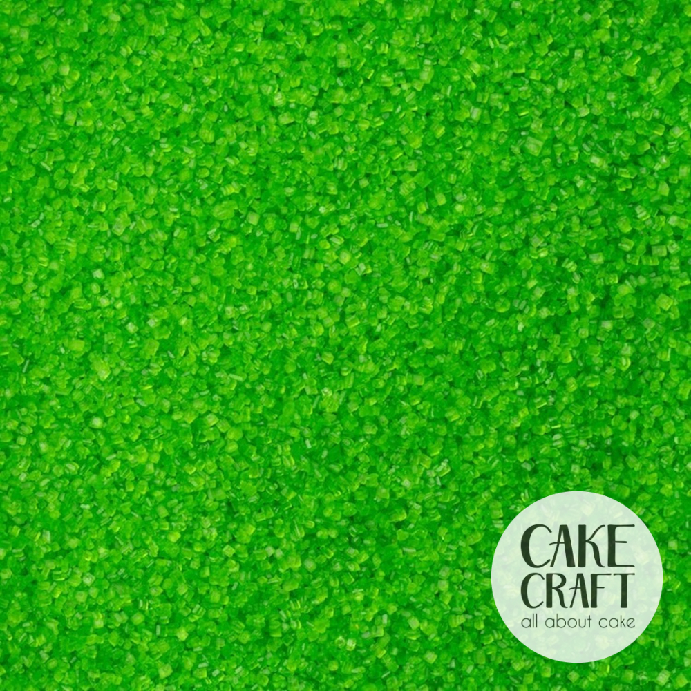 Χρωματιστή Ζάχαρη / Candy Floss - SugarCraft Sprinkles Κρυσταλλική Ζάχαρη Πράσινη 90gr