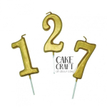 Κεριά & Βεγγαλικά - Κεράκι Γενεθλίων Χρυσό νούμερο 0