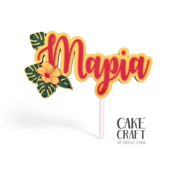 CAKE TOPPERS - Cake Custom Topper Έγχρωμο