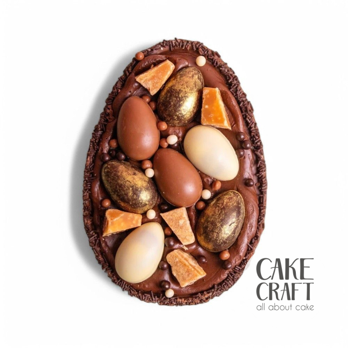 Σοκολατένια Αυγά / Μπάλες / Ζωάκια - Σοκολατένιο αυγό γάλακτος μισό καβούκι ~125gr (15εκ)