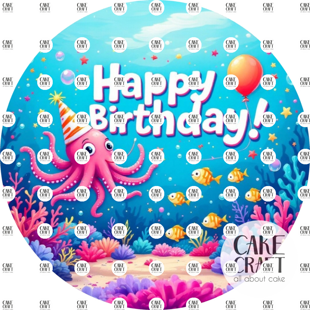 Βρώσιμα Σχέδια Γενεθλίων - Βρώσιμο Σχέδιο under the sea v2