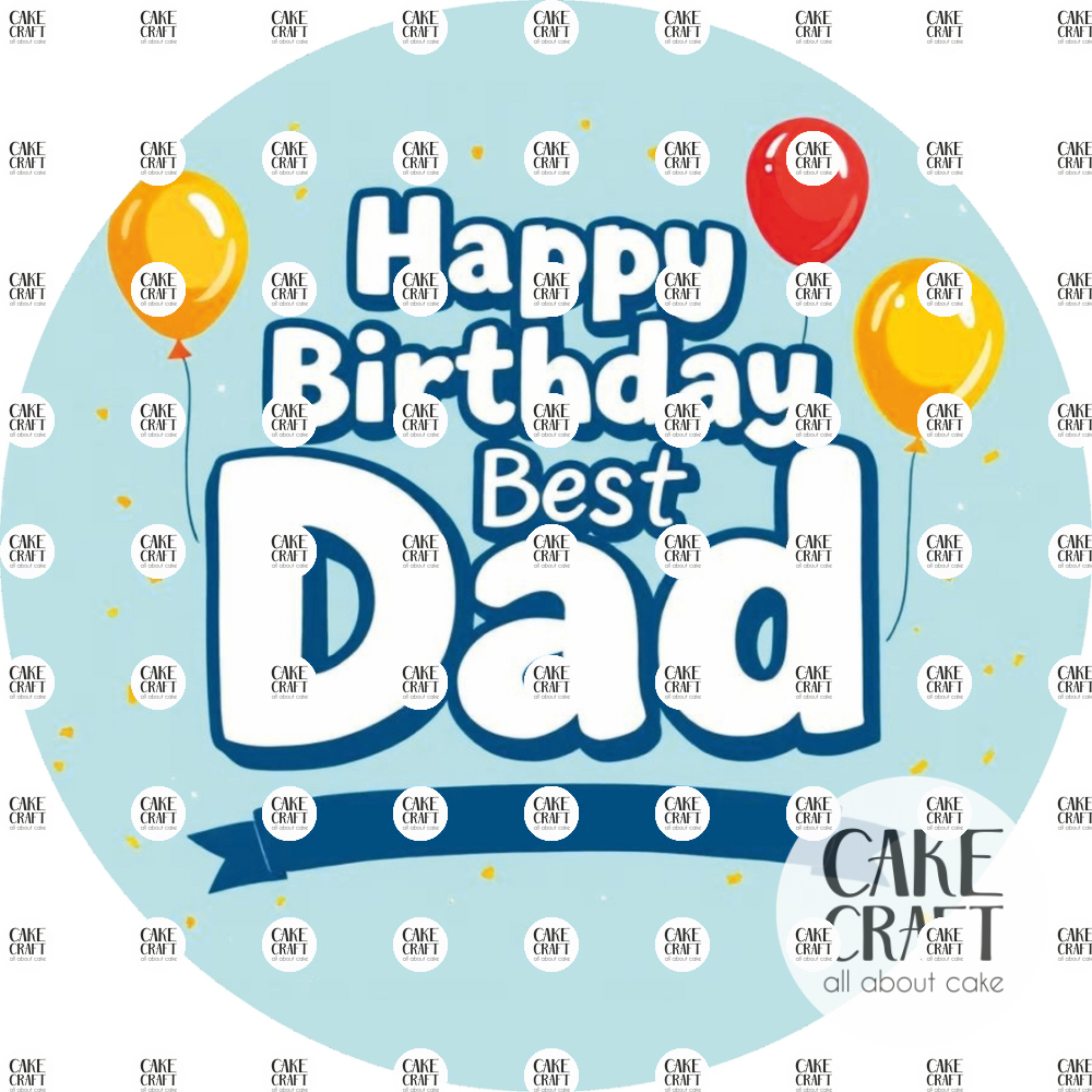 Βρώσιμα Σχέδια Γενεθλίων - Βρώσιμο Σχέδιο best dad v2