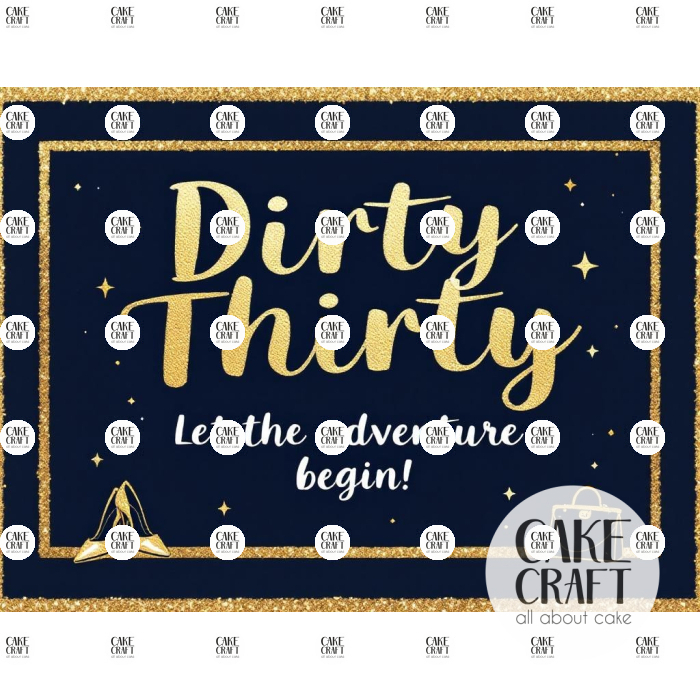 Βρώσιμα Σχέδια Γενεθλίων - Βρώσιμο Σχέδιο 30th birthday dirty v1