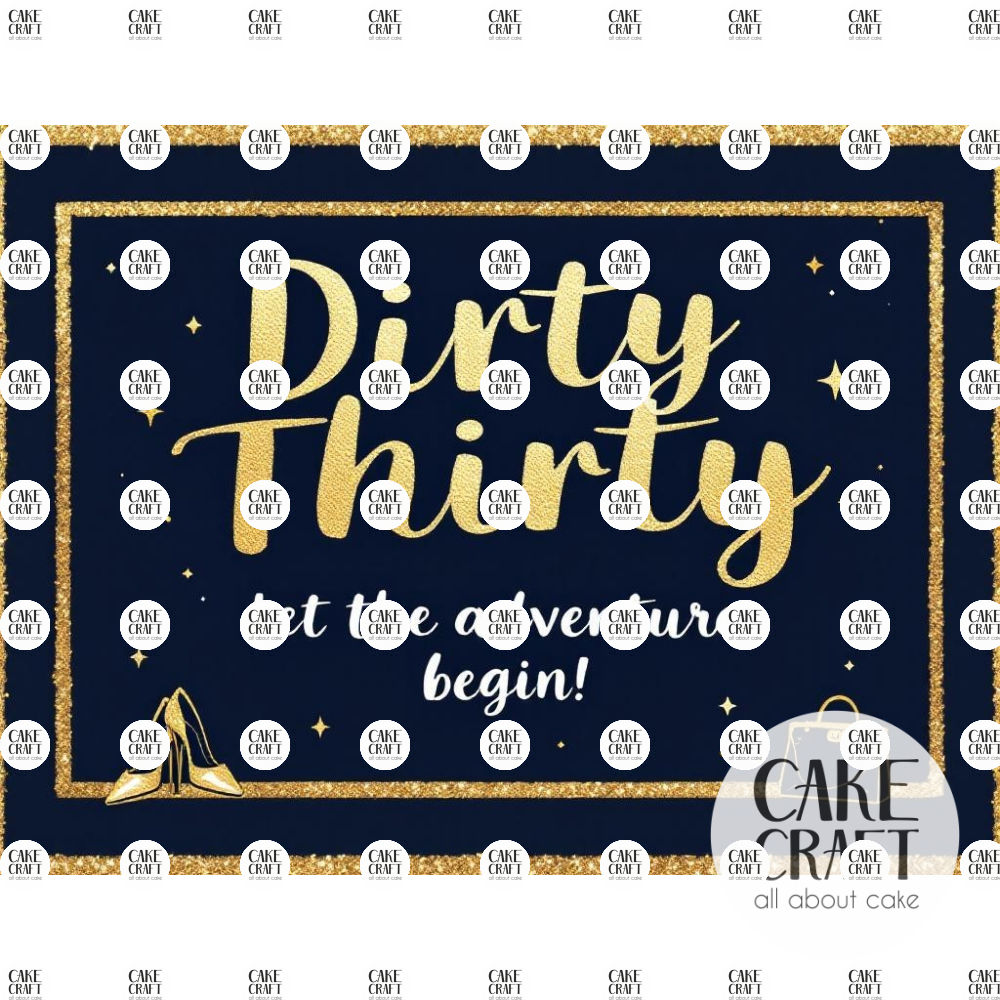 Βρώσιμα Σχέδια Γενεθλίων - Βρώσιμο Σχέδιο 30th birthday dirty v1