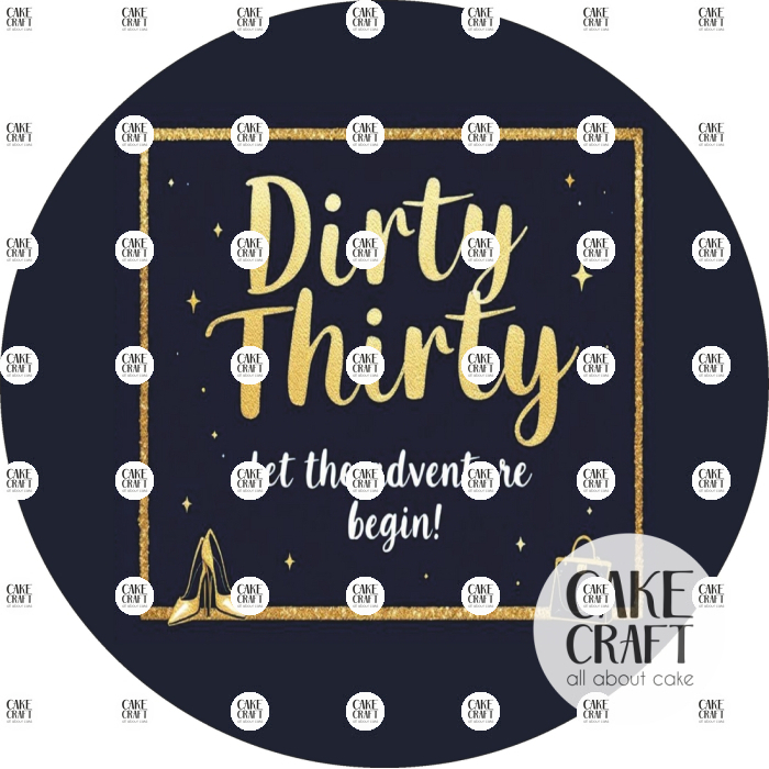 Βρώσιμα Σχέδια Γενεθλίων - Βρώσιμο Σχέδιο 30th birthday dirty v2