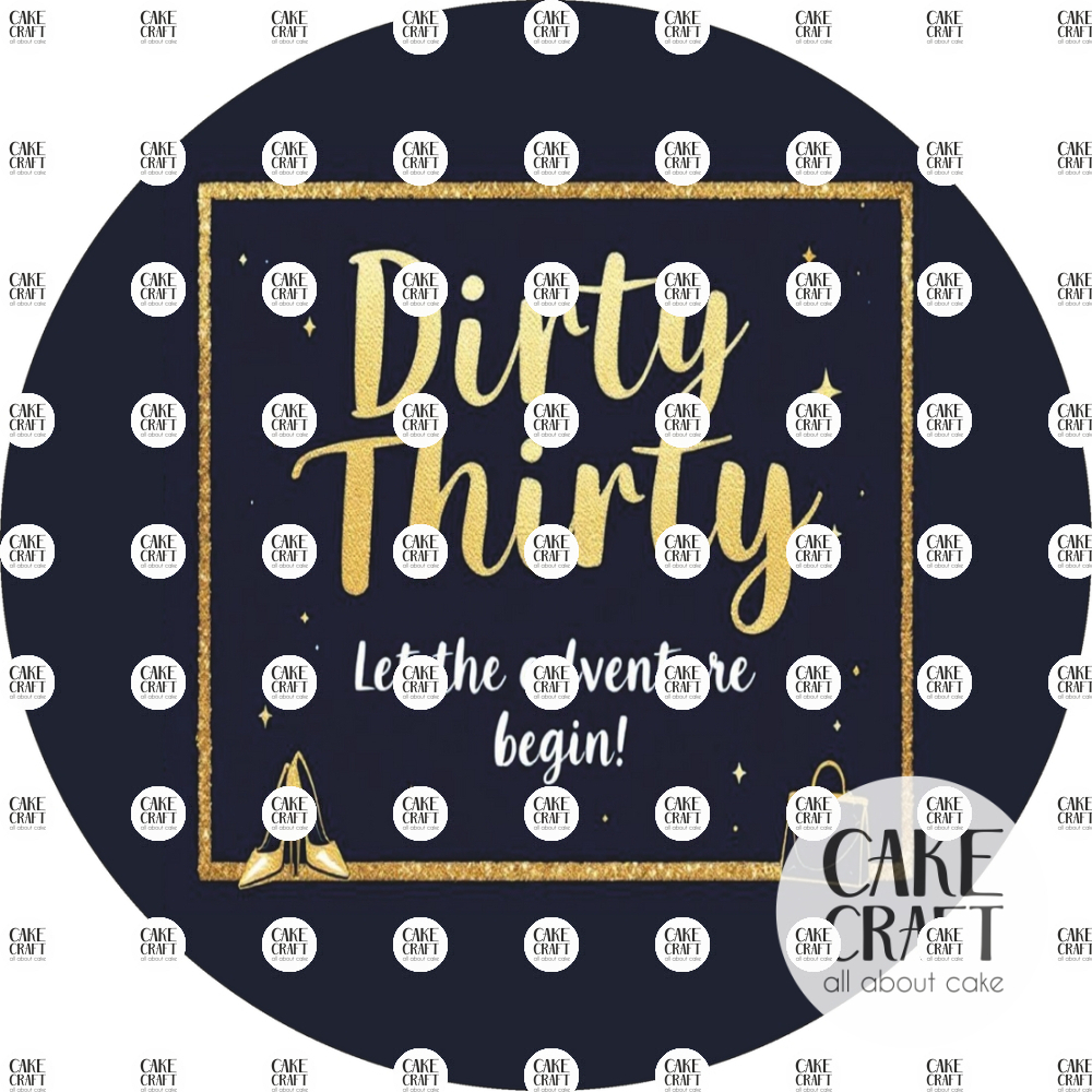 Βρώσιμα Σχέδια Γενεθλίων - Βρώσιμο Σχέδιο 30th birthday dirty v2