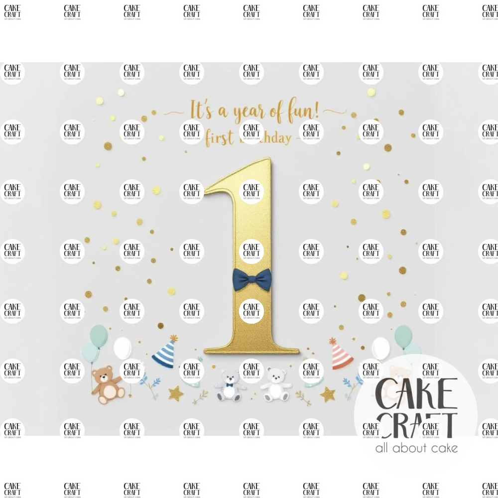 Βρώσιμα Σχέδια Baby - Βρώσιμο Σχέδιο first birthday boy v1