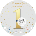 Βρώσιμα Σχέδια Baby - Βρώσιμο Σχέδιο first birthday boy v2