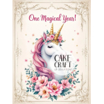 Βρώσιμα Σχέδια Baby - Βρώσιμο Σχέδιο first birthday magical unicorn v1
