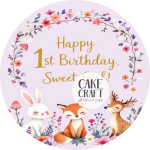 Βρώσιμα Σχέδια Baby - Βρώσιμο Σχέδιο first birthday sweet girl v1