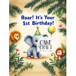 Βρώσιμα Σχέδια Baby - Βρώσιμο Σχέδιο first birthday zoo v1