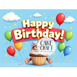 Βρώσιμα Σχέδια Γενεθλίων - Βρώσιμο Σχέδιο Happy Birthday Grandpa v1