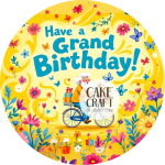 Βρώσιμα Σχέδια Γενεθλίων - Βρώσιμο Σχέδιο Happy Birthday Grandpa v2