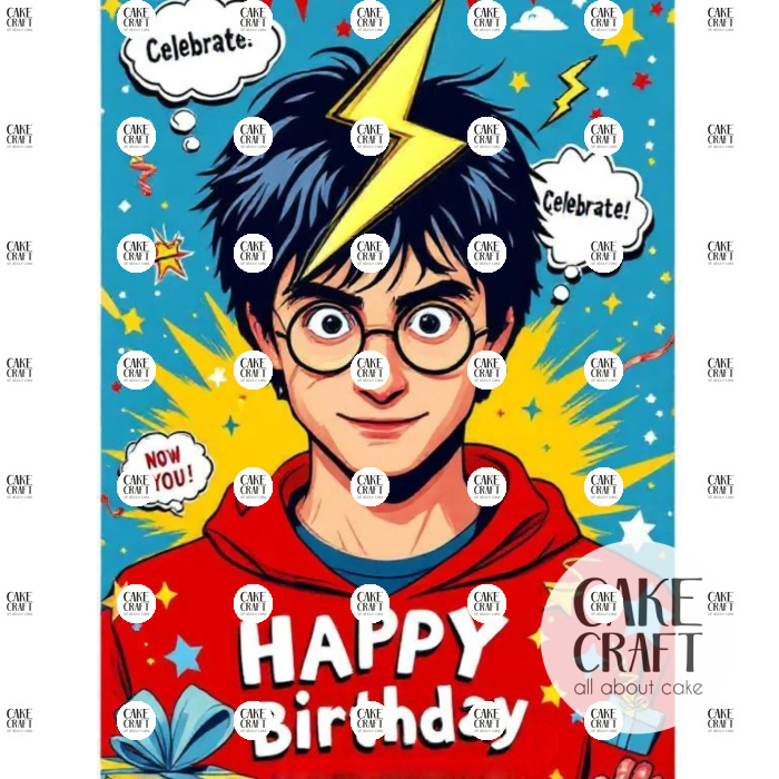 Βρώσιμα Σχέδια Γενεθλίων - Βρώσιμο Σχέδιο harry potter v1