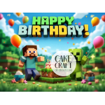 Βρώσιμα Σχέδια Γενεθλίων - Βρώσιμο Σχέδιο minecraft v1