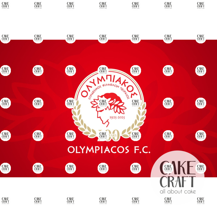 Βρώσιμα Σχέδια Γενεθλίων - Βρώσιμο Σχέδιο olympiakos v1