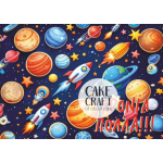 Βρώσιμα Σχέδια Γενεθλίων - Βρώσιμο Σχέδιο space v2