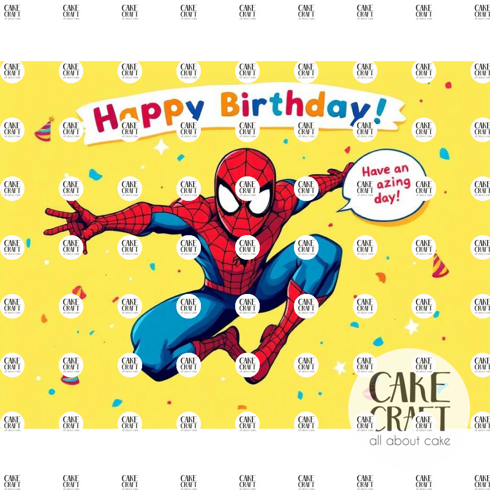 Βρώσιμα Σχέδια Γενεθλίων - Βρώσιμο Σχέδιο spiderman v2