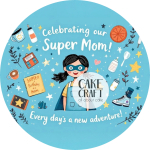 Βρώσιμα Σχέδια Γενεθλίων - Βρώσιμο Σχέδιο super mom v3