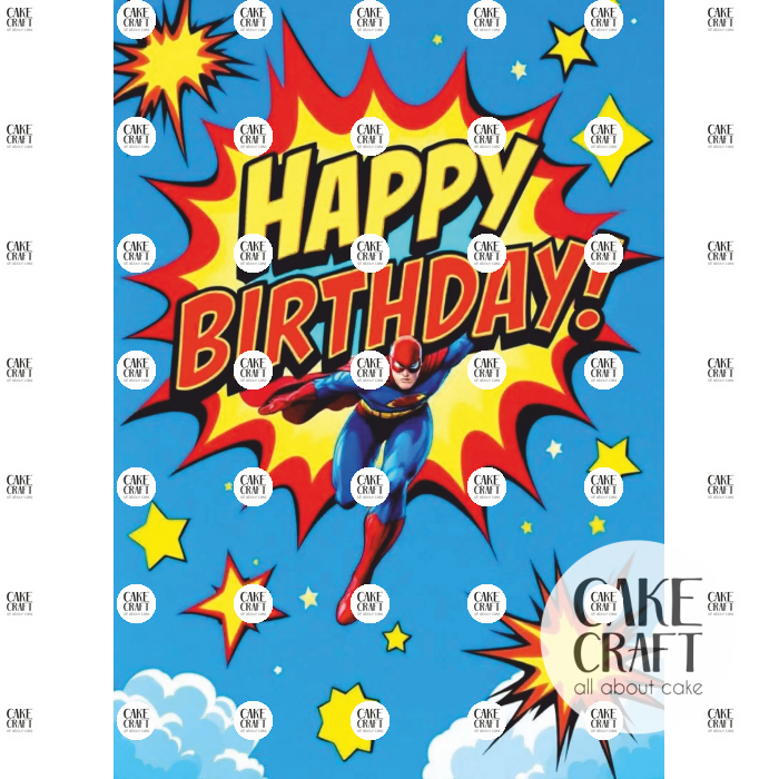 Βρώσιμα Σχέδια Γενεθλίων - Βρώσιμο Σχέδιο super mom v10