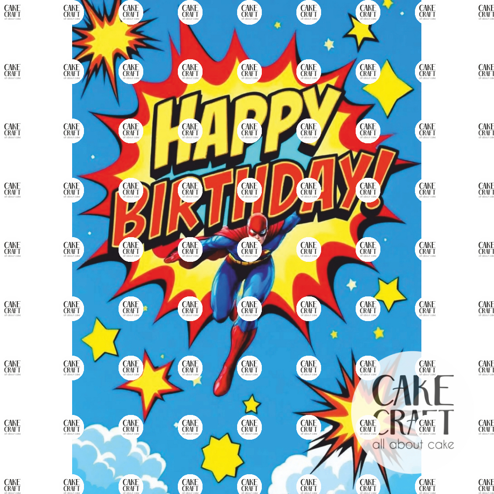 Βρώσιμα Σχέδια Γενεθλίων - Βρώσιμο Σχέδιο super mom v10