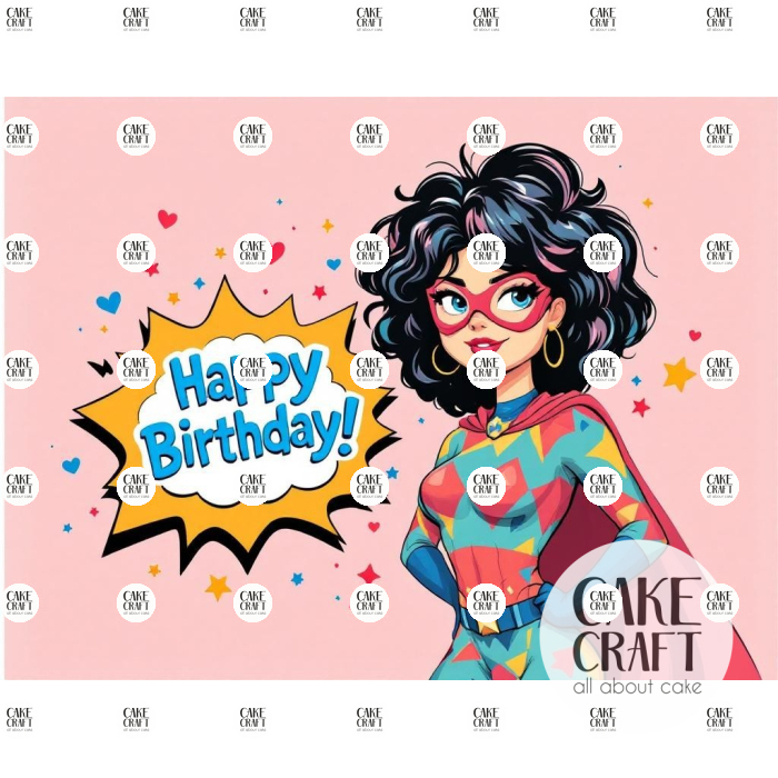 Βρώσιμα Σχέδια Γενεθλίων - Βρώσιμο Σχέδιο super mom v7