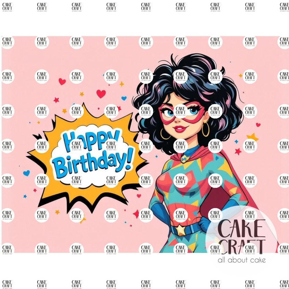 Βρώσιμα Σχέδια Γενεθλίων - Βρώσιμο Σχέδιο super mom v7