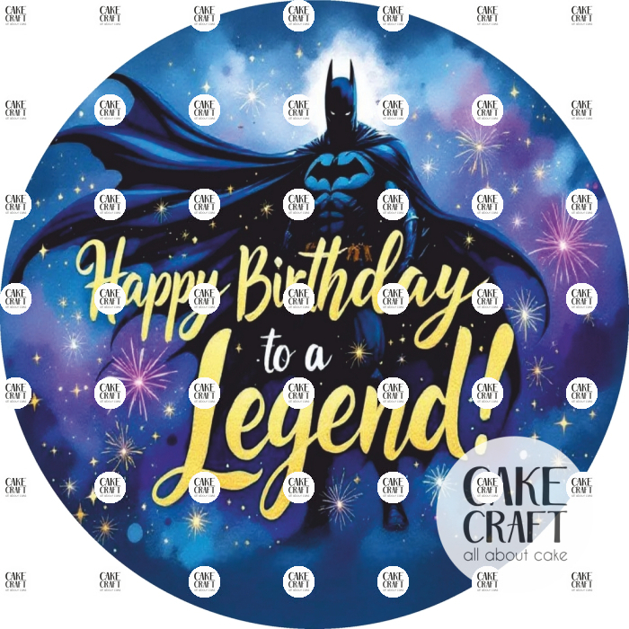 Βρώσιμα Σχέδια Γενεθλίων - Βρώσιμο Σχέδιο batman v3