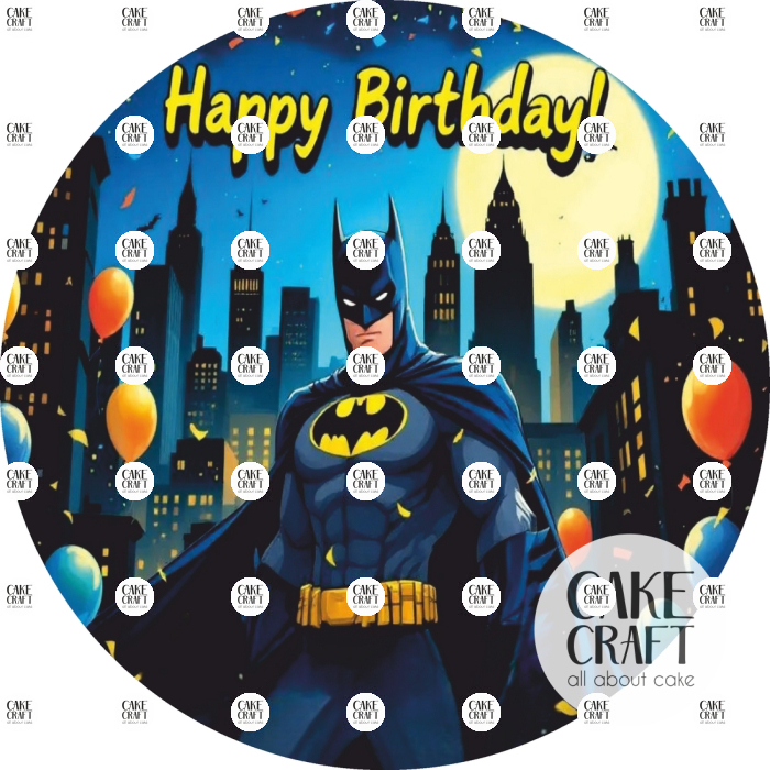 Βρώσιμα Σχέδια Γενεθλίων - Βρώσιμο Σχέδιο batman v5