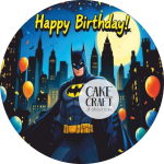 Βρώσιμα Σχέδια Γενεθλίων - Βρώσιμο Σχέδιο batman v5