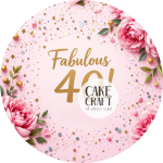 Βρώσιμα Σχέδια Γενεθλίων - Βρώσιμο Σχέδιο fabulous 40 v2