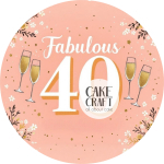 Βρώσιμα Σχέδια Γενεθλίων - Βρώσιμο Σχέδιο fabulous 40 v3