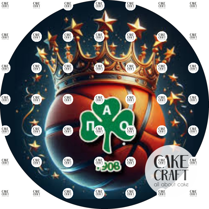 Βρώσιμα Σχέδια Γενεθλίων - Βρώσιμο Σχέδιο panathinaikos v2