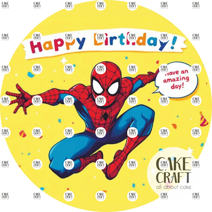 Βρώσιμα Σχέδια Γενεθλίων - Βρώσιμο Σχέδιο spiderman v1