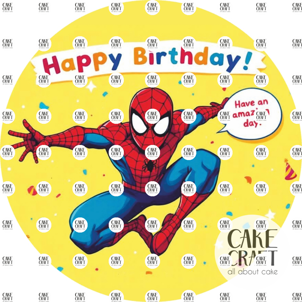 Βρώσιμα Σχέδια Γενεθλίων - Βρώσιμο Σχέδιο spiderman v1