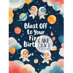 Βρώσιμα Σχέδια Baby - Βρώσιμο Σχέδιο first birthday little astronaut v1