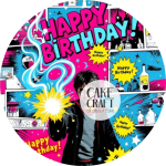 Βρώσιμα Σχέδια Γενεθλίων - Βρώσιμο Σχέδιο harry potter pop art v2