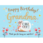 Βρώσιμα Σχέδια Γενεθλίων - Βρώσιμο Σχέδιο grandma v1