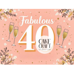 Βρώσιμα Σχέδια Γενεθλίων - Βρώσιμο Σχέδιο fabulous 40 v1