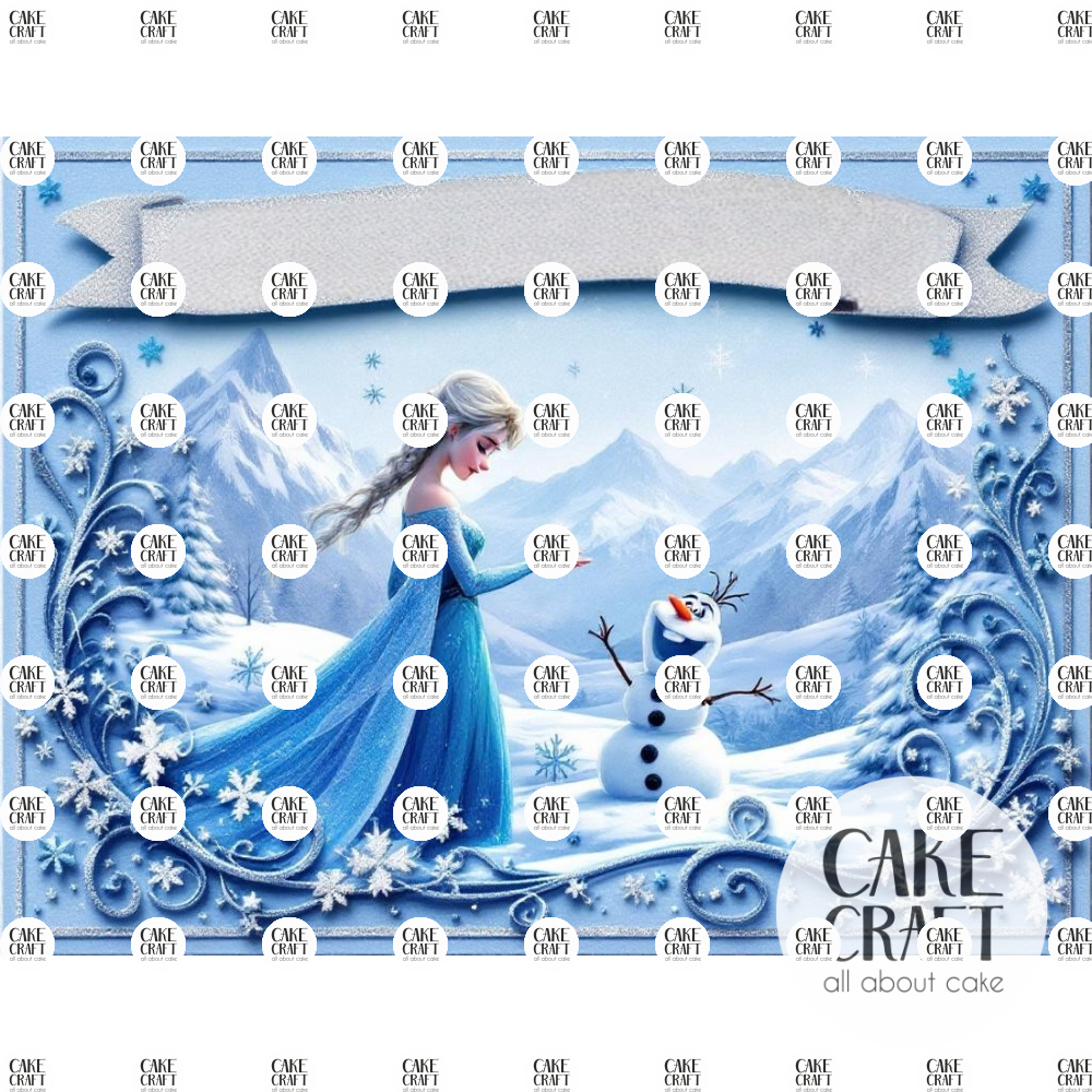 Βρώσιμα Σχέδια Γενεθλίων - Βρώσιμο Σχέδιο elsa frozen 1