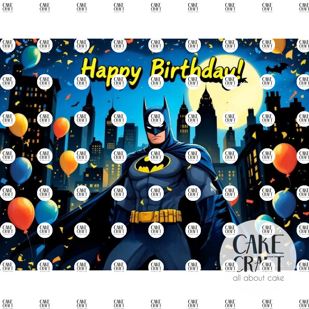 Βρώσιμα Σχέδια Γενεθλίων - Βρώσιμο Σχέδιο batman v2