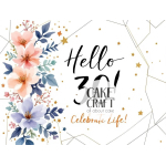 Βρώσιμα Σχέδια Γενεθλίων - Βρώσιμο Σχέδιο 30th birthday hello v1