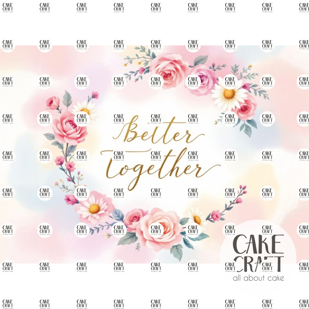 Βρώσιμα Σχέδια Γάμου / Βαλεντίνου - Βρώσιμο Σχέδιο Better Together v1