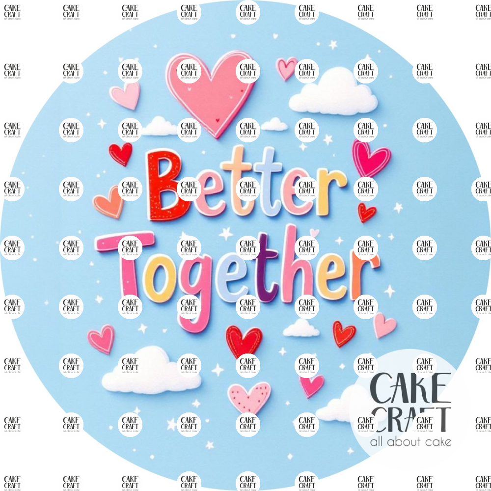 Βρώσιμα Σχέδια Γάμου / Βαλεντίνου - Βρώσιμο Σχέδιο Better Together v2