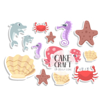 Βρώσιμη Εκτύπωση - Βρώσιμα σχέδια Καλοκαιρινά 2 -14τμχ