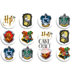 Βρώσιμη Εκτύπωση - Βρώσιμα σχέδια Harry Potter τάπες 6cm - 12τμχ