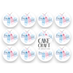 Βρώσιμη Εκτύπωση - Βρώσιμα σχέδια Boy or Girl τάπες 6cm - 12τμχ