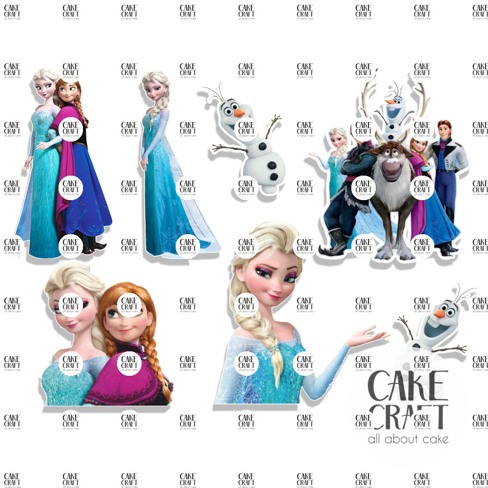 Βρώσιμη Εκτύπωση - Βρώσιμα σχέδια Frozen 7τμχ