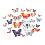 Βρώσιμη Εκτύπωση - Βρώσιμες πεταλούδες Μιξ 24τμχ