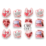 Βρώσιμη Εκτύπωση - Βρώσιμα σχέδια Valentine Mix v2 - 12τμχ